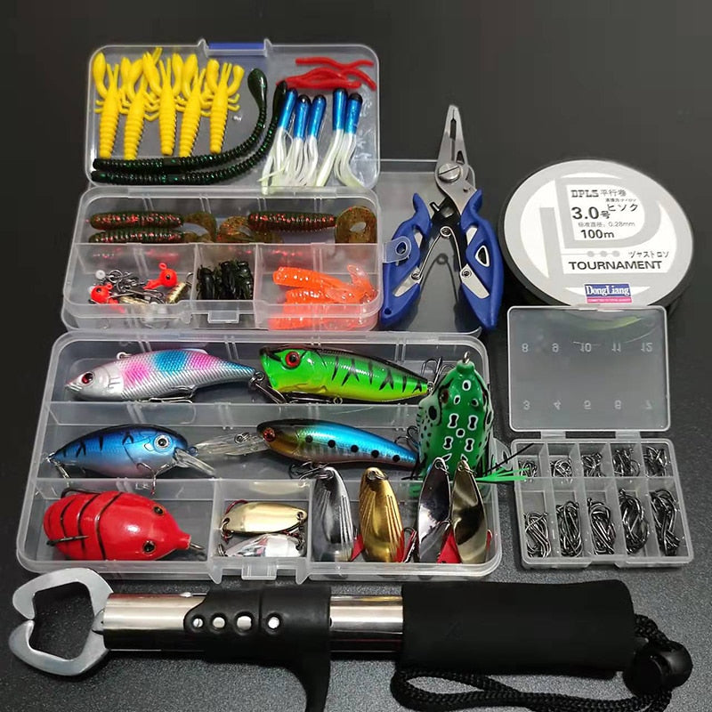 Kit Profissional Completo de Pescaria 89 Peças